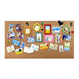 Tableau d'affichage <span class=keywords><strong>en</strong></span> liège avec notes autocollantes magnétiques et épingles - Affichage mural photo Modèle 2025 - Product Image 1