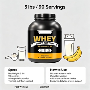 Proteína de Suero de Leche Premium ODM en Polvo, 5 lb, <span class=keywords><strong>90</strong></span> Porciones, Mezcla de 88% de Suero y 12% de Caseína para el Desarrollo Muscular y Entrenamiento de Fuerza Post-Entrenamiento - Product Image 5