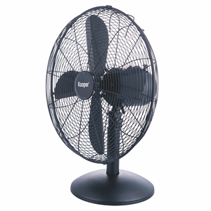 Ventilatore da tavolo in metallo nero da 30 pollici - Product Image 2
