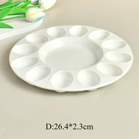 Support de Présentation en Céramique Personnalisé avec Logo pour Œufs de Pâques, Vaisselle Écologique, Compatible Four/Micro-ondes, Cadeaux de Petit-Déjeuner – Vente en Gros