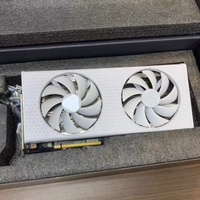 Carte graphique de jeu pour ordinateur de bureau RX 6750 GRE 12 Go GDDR6 blanche d'occasion, 2 ventilateurs, PCI-E4.0, carte vidéo GPU discrète