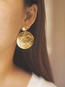 Boucles d'oreilles pour femme <span class=keywords><strong>Gas</strong></span> Bijous Doudou Bendou, style identique, luxe léger, haute élégance, motif serpent sculpté doré exagéré - Product Image 5