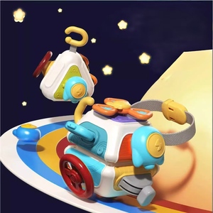 Jouet sensoriel rotatif à six faces en plastique, cube musical éducatif pour bébé, jouet d'attraction de balles - Product Image 5