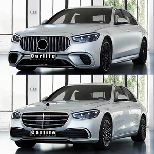 สําหรับชุดแต่งรอบคัน <span class=keywords><strong>Mercedes</strong></span> <span class=keywords><strong>Benz</strong></span> <span class=keywords><strong>S</strong></span> Class W223 <span class=keywords><strong>2021</strong></span>+ เปลี่ยนเป็น S63 <span class=keywords><strong>AMG</strong></span> พร้อมกันชนหน้าหลังและกระจังหน้า - Product Image 2