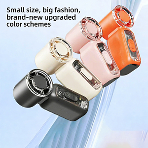 Nuevo mini ventilador de mano recargable, de bolsillo, de alta potencia, portátil, con turbina de alta velocidad. - Product Image 5