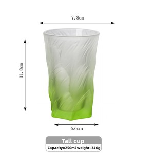 Tazza in Vetro Rosa Resistente al Calore, Design Moderno Minimalista Senza Stelo e Senza Coperchio, Colore Solido, Ecologica per Uso Domestico - Product Image 2