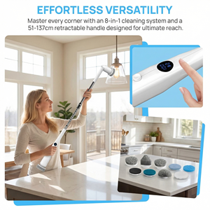 Cepillo de Limpieza Eléctrico Multifuncional Inalámbrico Ajustable para Cocina y Baño - Product Image 5