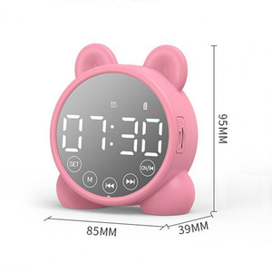 Le plus récent haut-parleur sans fil rétro P1 multifonction hi-fi haut-parleur sans fil antibruit avec réveil et calendrier - Product Image 2