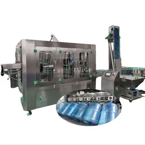 Automatic Complete 5 GALLON 18.9L PET PC Bottle Barrel DRINK WATER FILLING Production LINE 100-2000BPH