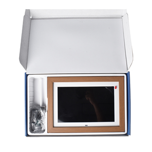 Khung ảnh kỹ thuật số 10 inch với màn hình 800*1280 IPS khung gỗ đa chức năng hiển thị hình ảnh video wifi đồng hồ - Product Image 4