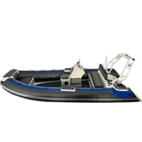 Bateau gonflable à coque en aluminium pour 12 places Bateau pneumatique semi-rigide à coque en aluminium avec moteur à vendre de weihai