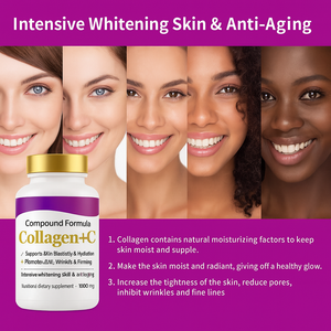 Compresse di Collagene e Maca Flourisher OEM, 60 Pezzi, per Ringiovanimento della Pelle Femminile, Schiarimento, Riduzione Rughe e Miglioramento dell'Elasticità - Product Image 2