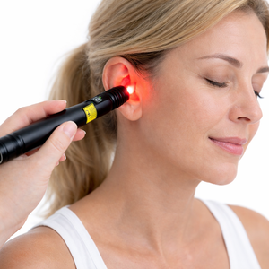 Appareil de thérapie <span class=keywords><strong>laser</strong></span> portatif pour arrêter de fumer, <span class=keywords><strong>acupuncture</strong></span> <span class=keywords><strong>laser</strong></span>, puissance de sortie 500 mW, efficace pour soulager la douleur et réparer les tissus - Product Image 1