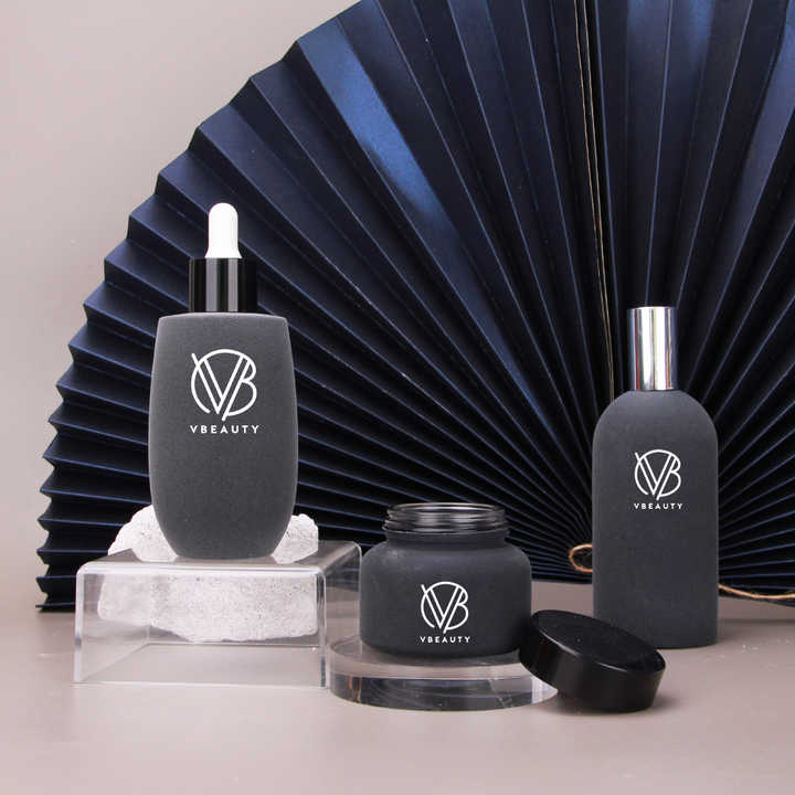 Custom Cosmetic Glass Packaging 50g Jar Luxury Cosmetic Packaging ...