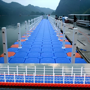 Pontile Galleggiante Modulare Personalizzato in HDPE con Cerniere per Moto d'Acqua, Ideale per Camminare, Pescare e Uso in Marina/Marina da Pesca - Product Image 3