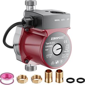 Pompe à circulation d'eau ZeroPone 120V 0,5 CV, raccord à bride 3/4 pouces, tête en acier inoxydable - Product Image 6