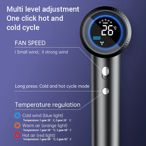 Nuevo Secador de Pelo Inteligente con Pantalla Digital, Rotación de Viento de Alta Velocidad, Control de Temperatura Inteligente y Protección, con Múltiples Niveles de Viento/Temperatura - Product Image 1