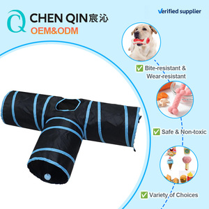 2026 C&Q OEM Tunnel Giocattolo Pieghevole Automatico per Gatti con Percorso di Arrampicata e Funzione di Erogazione Premi per l'Esercizio degli Animali Domestici - Product Image 1