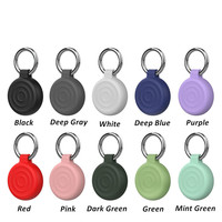 Housse de protection en silicone imperméable avec anneau porte-clés en métal pour AirTag, étui anti-chute pour localisateur
