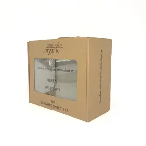 Small Gift Paper Packaging Box With Open Clear Window