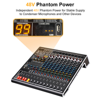 Amplificateur Professionnel 8 12 16 24 Canaux Studio Karaoké Audio, Contrôleur DJ, Console de Mixage Sonore