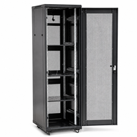 Armoire serveur 42U sur pied 600x1200mm 19 pouces avec porte perforée en maille verrouillable en acier SPCC pour centre de données - En stock