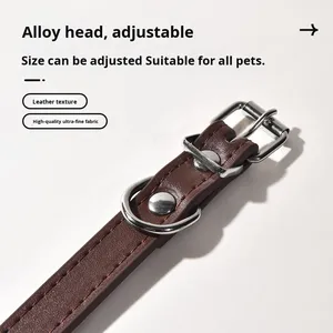 Großes Hunde- & Katzen-Halsband aus Wasserdichtem, Verschleißfestem PU-Leder mit Schnallenverschluss für Alle Jahreszeiten - Product Image 3