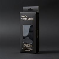 Boîtes en papier personnalisées de haute qualité Emballage pour chaussettes, sous-vêtements, vêtements Emballage PVC Boîte pliante en carton blanc à fenêtre transparente