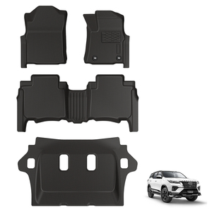 Tapis de sol thermoformé 3D Tpe Deep Dish Tapis de voiture pour <span class=keywords><strong>Toyota</strong></span> Fortuner <span class=keywords><strong>7</strong></span> <span class=keywords><strong>places</strong></span> 2015-2024 Tapis de voiture à conduite à droite - Product Image 1