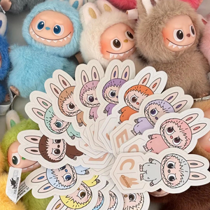 Labubu V4 4.0 Série Pin for Love Pendentif Lettre (n-z) Figurines Macaron Jouets en Peluche Popmart Coffrets Boîte Mystère <span class=keywords><strong>Porte</strong></span>-clés - Product Image 4