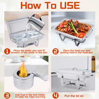Chauffe-plat carré électrique Qualité garantie Serveur de buffet moderne à bas prix Chauffe-plat