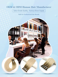 Extensions de cheveux humains russes blondes lisses à double trame, à cuticules intactes, épaisses et douces, avec pointes Nano Ring Micro-link – Prix usine - Product Image 6