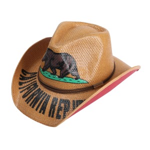 <span class=keywords><strong>Cappello</strong></span> di <span class=keywords><strong>Paglia</strong></span> da Cowboy e Cowgirl con Parasole, Stile Sombrero <span class=keywords><strong>Stetson</strong></span>, Unisex, Protezione Solare, Alta Qualità, Moda - Product Image 5