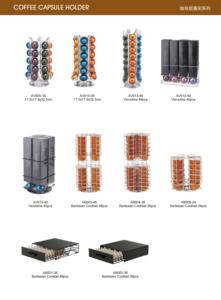 Tiroir de rangement pour dosettes de café <span class=keywords><strong>Nespresso</strong></span> Vertuo, capacité 40 dosettes, support en métal avec dessus en verre, à placer sous la machine, station à expresso - Product Image 5