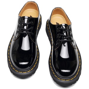 Botines de Moda para <span class=keywords><strong>Mujer</strong></span>, de Cuero Genuino, Tacón Grueso, Punta Redonda, Tallas Grandes, Suela Gruesa, Zapatos para Caminar, para Oficina y Universidad - Product Image 4
