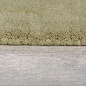 Tapis en laine rouille fait main de luxe, tufté à la main, antidérapant, adapté aux animaux domestiques, couleur unie, pour la maison et les pique-niques - Product Image 2