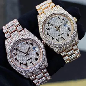 HQ GEMS Custom Hip Hop Watch Full Iced Diamond Loose Gemstone Grown Moissanite Diamond For Watch Bezel Making