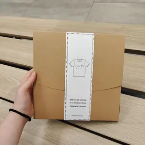 Großhandel Günstige Kraft papier Card Box Kleidung Verpackung T-Shirt Box Verpackung Box Kleidung