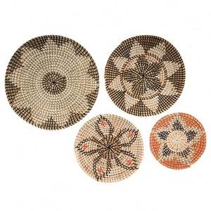 Panier Mural Moderne Paniers <span class=keywords><strong>de</strong></span> Ratan Rond Petit Décor <span class=keywords><strong>de</strong></span> Paille Willow Garage <span class=keywords><strong>Pot</strong></span> <span class=keywords><strong>de</strong></span> <span class=keywords><strong>Fleur</strong></span> en Macramé Bol Africain Art Bohème - Product Image 1