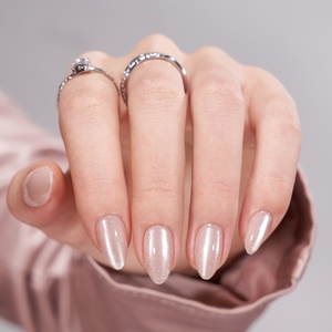 BTArtbox Fournitures d'ongles artificiels personnalisés de haute qualité en gros, marque privée, kit d'ongles à presser de luxe courts en gel souple effet œil de chat - Product Image 2