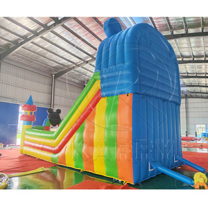 Thương mại sân chơi PVC lâu đài bouncy <span class=keywords><strong>Mickey</strong></span> phim hoạt hình chuột <span class=keywords><strong>Inflatable</strong></span> Bouncer đôi Lane <span class=keywords><strong>Inflatable</strong></span> <span class=keywords><strong>Slide</strong></span> cho Đảng - Product Image 5