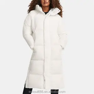 Senhora jaquetas Long Down Jacket Mulheres para baixo casaco branco pato ao ar livre Parka Puffer Jacket