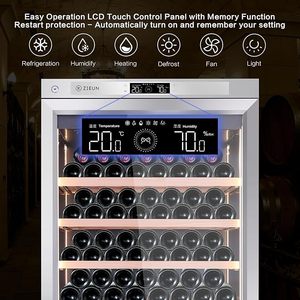 357l Wine Cooler Refrigerator Stainless Steel Cabinet Intelligent Cellar for Red/white Champagne Cocktail Liquor Wine Cooler - Product Image 4