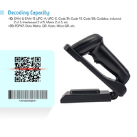 YHDAA haute qualité bonne résistance aux chutes scanner de codes à barres pistolet CMOS Image 1D 2D Usb filaire Qr lecteur de Code avec Base de charge