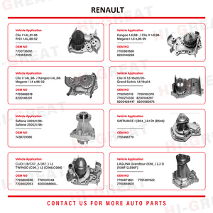 Pompe à eau de système de refroidissement de pièces de moteur automatique de <span class=keywords><strong>prix</strong></span> usine 4061-1307010 pour RENAULT <span class=keywords><strong>CLIO</strong></span> II (BB _, CB _) 1.2 LPG (BB0A, CB0A) - Product Image 4