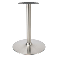 Pied de table rond en acier inoxydable chromé, robuste, pour mobilier de restaurant, salle à manger, style nordique, luxe moderne, café, bistrot