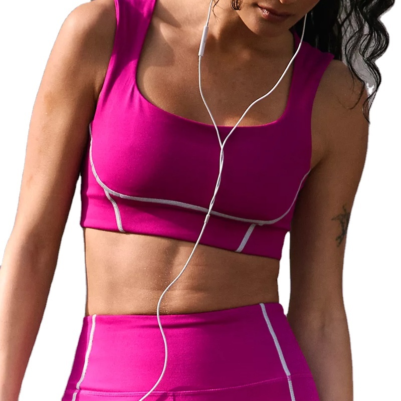Plus Size Yoga Set 2 Piece Gym Set with Compression Leggings and Bra for Women