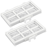 Filtre à glace pour réfrigérateur Hitachi RJK-30, lot de 2 filtres à eau au charbon actif RJK-30-100, antibactérien et inodore, de remplacement
