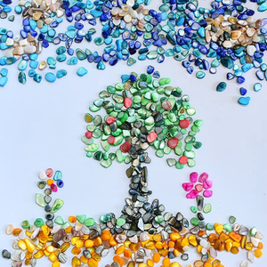 Coquillages concassés <span class=keywords><strong>de</strong></span> 1 à 3 mm, copeaux <span class=keywords><strong>de</strong></span> coquillages marins pour la décoration intérieure, l'artisanat, le remplissage <span class=keywords><strong>de</strong></span> vases, l'aménagement paysager moderne, le terrazzo, <span class=keywords><strong>les</strong></span> fêtes et <span class=keywords><strong>les</strong></span> mariages - Product Image 4