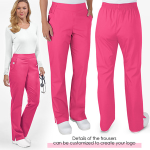 Women Scrub <b>Set</b> Long Sleeve Snap Button Moisture Wicking Workwear Uniform Split <b>Set</b> Comfortable Medical Nurse <b>Doctor</b> Clothes - Product Image 3